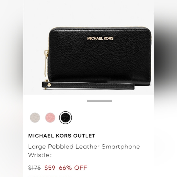 EUC Michael Kors Leather Smartphone Wristlet - Picture 2 of 10